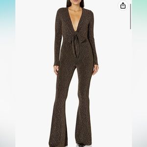 Show Me Your Mumu glitter jumpsuit.
